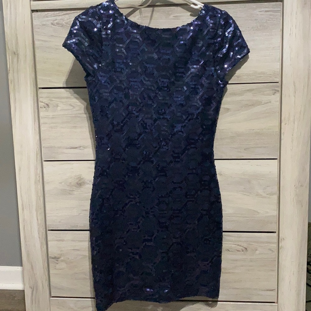 Beautiful Blue Sequin Dress, Size: 5